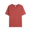 Customized AG190g men's solid-color cotton round-neck short-sleeved T-shirt, corporate advertising cultural T-shirt, work uniform with embossed LOGO Item Picture